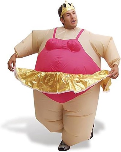 Inflatable ballerina fat suit - inflatable,