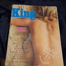 KING , mens magazine,  July 1965: Modesty Blaise, Noel coward , VVGC, First ed