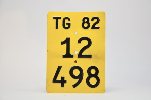 Moped number plate - number,