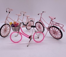Vintage Wire Art Bicycle Bundle Metal Handmade Pushbike Tandem Pink Bikes