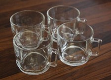 Arcoroc tea cups mug thumbprint vintage 