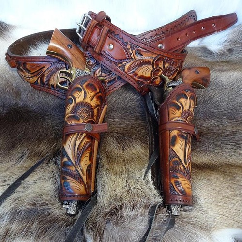 Wild west tooled leather - west,