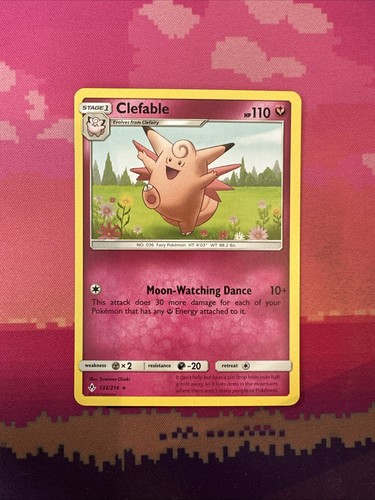 Pokemon card clefable unbroken - clefable,