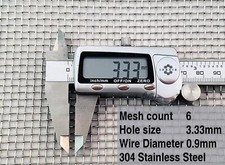 3mm hole (6 mesh) Stainless