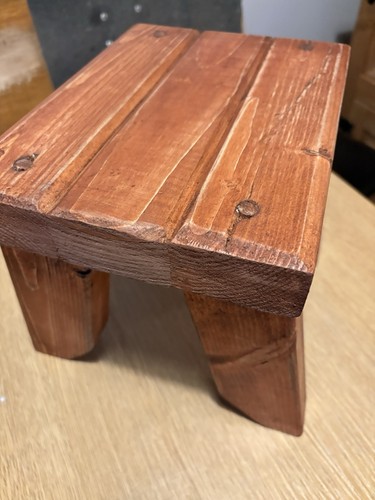 Small rustic stool - small,