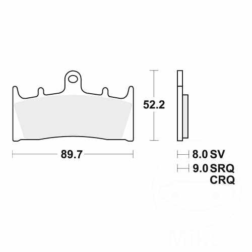 Trw brake pads front set - brake, 1