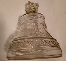 Bell Shaped vintage glass bottle 15 cm bottom diameter 20 cm tall with bottlecap
