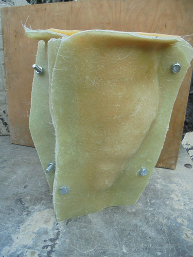 Latex and fibreglass - and, mould