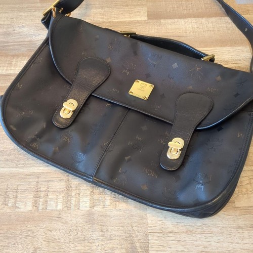 Mcm black shoulder bag - black,