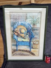 Lovely Large Framed Lloyd Loom