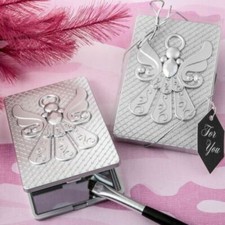 Angel themed compact mirror in