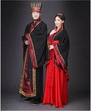 Chinese Ancient Clothes Hanfu Cosplay Outfit for Men and Women Adults Halloween