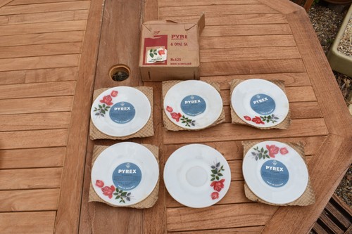 Pyrex june rose opal - 'june, opal/milk