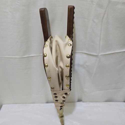 Vintage brass and wood bellows - brass,