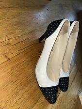 Vintage Court Shoes By Rayne 7b (5) In Black And White 