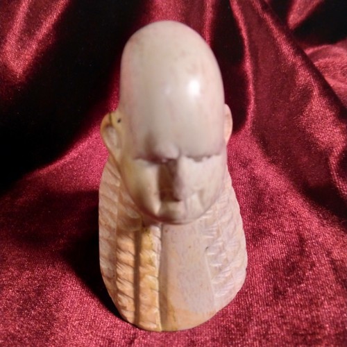Large african soap stone chess - african,