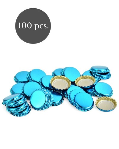 100 crown caps 26mm metallic - 100,