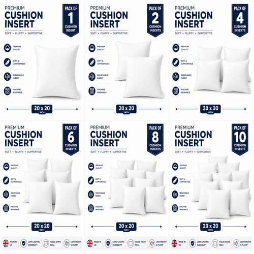 20x20 cushion inserts pack - inserts,