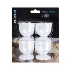 Chef Aid Egg Cups Pack 4. plastic egg cups, four plastic egg cups