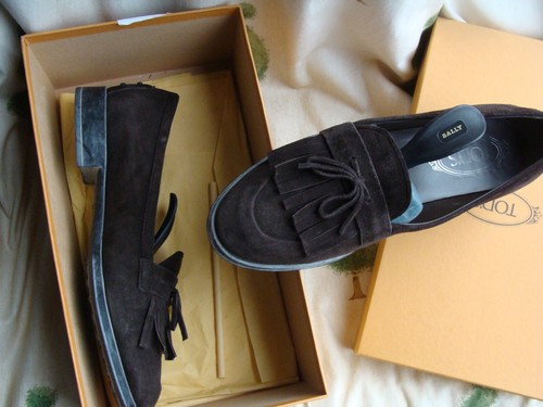 Tods brown suede pumps - brown,