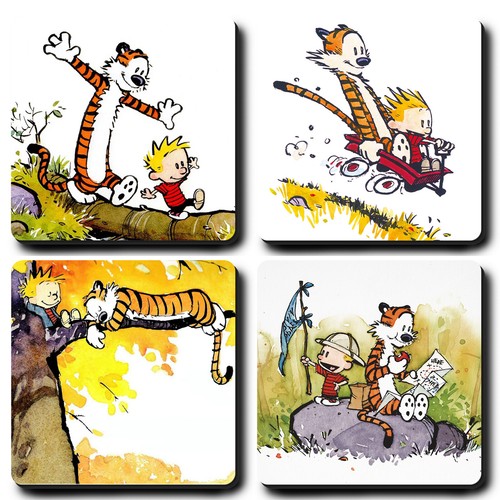 Calvin and hobbes coasters - calvin,
