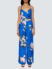 Ted baker harmony silk blue jumpsuit size 3 uk12