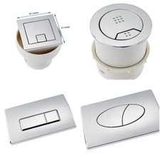 Large Chrome Pneumatic Push