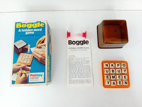 Vintage boggle game - game, dated