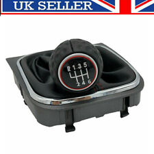 6 Speed for Golf MK5 MK6 VW Gear Stick Shift Knob Black Gaiter Boot Cover Frame