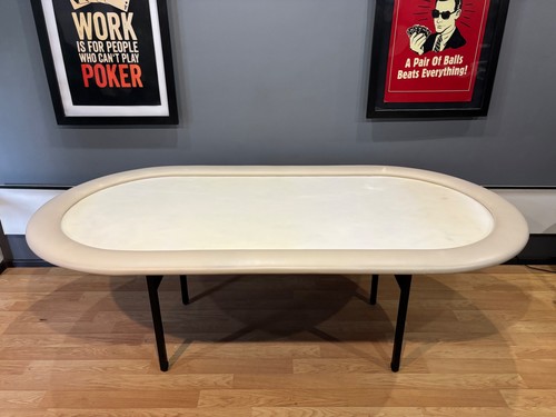 Refurbished poker table felt - table,