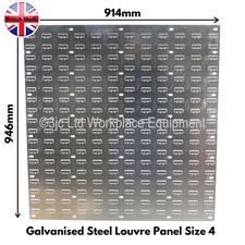 NEW Galvanised Steel Wall Louvre Panel For Parts Bins & Linbins 914mm x 946mm