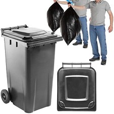 240L Wheelie Bin Large Grey Council Size Outdoor Rubbish Rubber Wheel Bins
