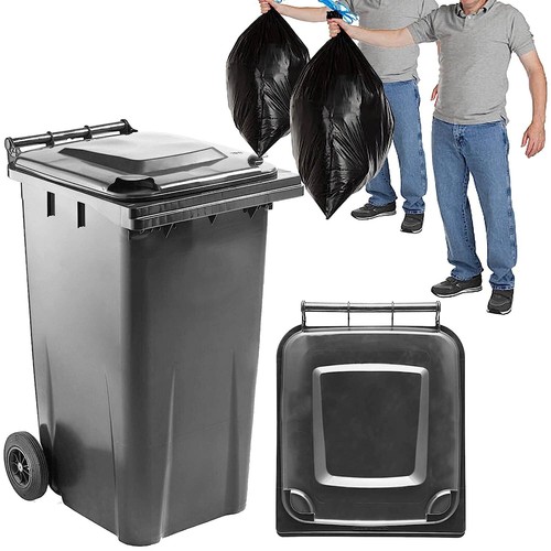 240l wheelie bin - wheelie, grey