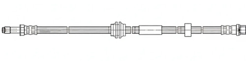 Flexible brake hose with