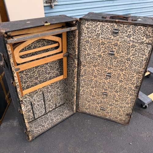 Oshkosh wardrobe steamer trunk - oshkosh,