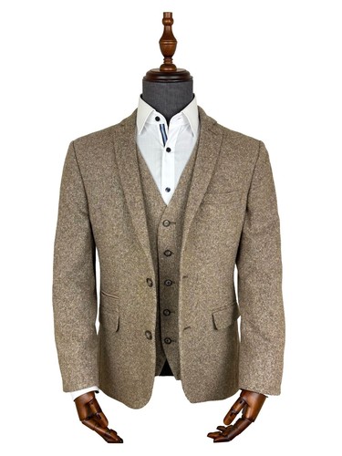 Tweed jacket and waistcoat - tweed,