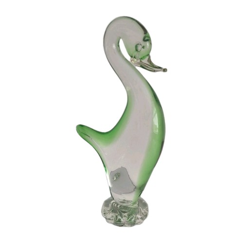 Vintage murano art glass swan - art,