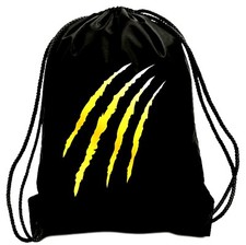 Gold Tiger Claw drawstring bag