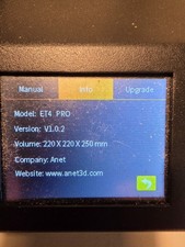 Anet ET4 Pro - 3D Printer - Optically Good Condition - E001-58