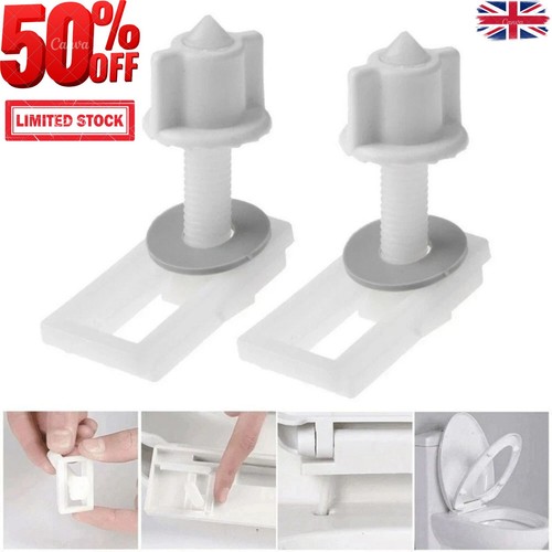 Toilet seat hinge repair - seat, bolts