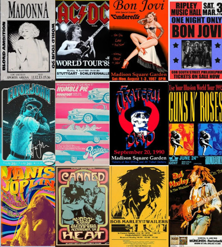 Music signs metal rock - metal, pop