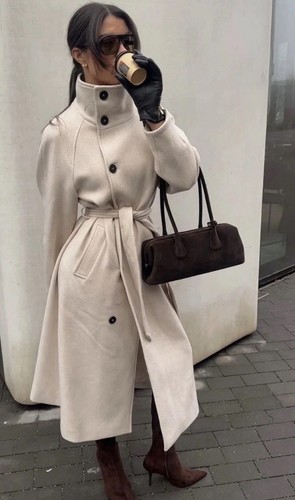 Zara woman long coat with - woman,