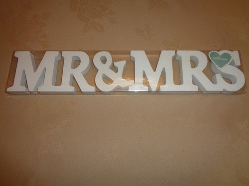 Mrs wooden letter sign - mrs,
