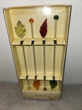 Vintage Glass Cocktail Swizzle