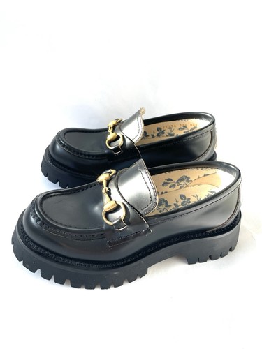Gucci cordovan loafers - loafers, black