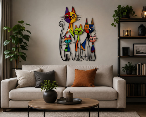 Modern abstract family five - modern,