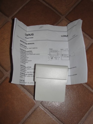 Lorus lhl024w clock - lorus,