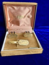 Cartier Lighter Tie Clip Cufflinks New Old Stock Condition Vintage Cufflinks Box