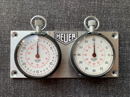 Vintage heuer stopwatch set - heuer,
