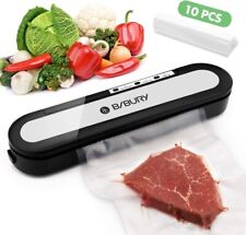 Vacuum Sealer 1 Touch Food Sealer Machine for Dry / Moist Fresh Food +10Pcs Bags